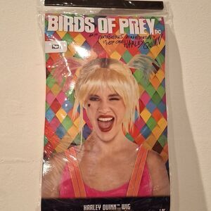 Birds of Prey Harley Quinn Adult Wig- DC Cosplay Costume Suicide Blonde Wig